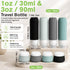 Garnen 8-Pack Silicone Travel Bottles Set for Toiletries, 90ml / 3 oz