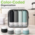 Garnen 8-Pack Silicone Travel Bottles Set for Toiletries, 90ml / 3 oz