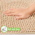 Garnen Tufted Microfiber Bath Mat - Textured Non-Slip Design, 40x60 cm
