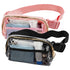 Garnen 2-Pack Clear Crossbody Bags, Stadium Approved, Pink & Black