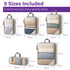 Garnen 5-Piece Travel Compression Packing Cubes Set - Luggage Organizers