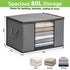 Garnen 80L Large Clothes Storage Bag for Bedding & Comforters - Foldable Organizer