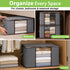 Garnen 80L Large Clothes Storage Bag for Bedding & Comforters - Foldable Organizer