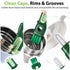 Garnen Multifunctional Water Bottle Cleaning Brush with Straw & Lid Cleaner