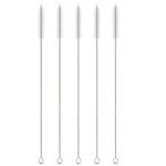 Garnen 5-Pack Long Straw Cleaning Brushes Stainless Steel Cleaner for Reusable Straws