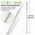 Garnen 5-Pack Long Straw Cleaning Brushes Stainless Steel Cleaner for Reusable Straws