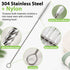 Garnen 5-Pack Long Straw Cleaning Brushes Stainless Steel Cleaner for Reusable Straws