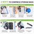 Garnen 10-Pack Flat Vacuum Storage Bags for Clothing, Bedding & Travel