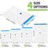 Garnen 10-Pack Flat Vacuum Storage Bags for Clothing, Bedding & Travel