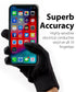 GreatShield COZY Smartphone Touch Gloves - Solid Color 10G - Black - Handheld (5 fingertips and whole) Size: Small/Medium