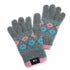 GreatShield COZY Smartphone Touch Gloves - Snowflakes Design - Gray / Pink / Blue - Handheld (5 fingertips and whole) Size: Small/Medium