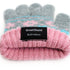 GreatShield COZY Smartphone Touch Gloves - Snowflakes Design - Gray / Pink / Blue - Handheld (5 fingertips and whole) Size: Small/Medium