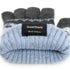 GreatShield COZY Smartphone Touch Gloves - Snowflakes Design - Dark Gray / Blue - Handheld (5 fingertips and whole) Size: L / XL