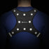 GreatShield GLO Waterproof LED Sport Vest with 2 Front Pockets - Black (Size L)