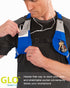 GreatShield GLO Waterproof LED Sport Vest with 2 Front Pockets - Black (Size L)