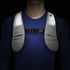 GreatShield GLO Waterproof LED Sport Vest with 2 Front Pockets - Gray (Size L)
