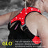 GreatShield GLO Waterproof LED Sport Vest with 2 Front Pockets - Red (Size L)