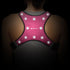 GreatShield GLO Waterproof LED Sport Vest with 2 Front Pockets - Pink (Size M)