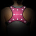 GreatShield GLO Waterproof LED Sport Vest with 2 Front Pockets - Pink (Size M)