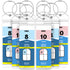 Royal Caribbean and Celebrity Cruise Luggage Tag Holder with Zip Seal & Steel Loops - Clear - 8 Pack