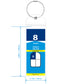 Royal Caribbean and Celebrity Cruise Luggage Tag Holder with Zip Seal & Steel Loops - Clear - 8 Pack