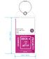 Princess, Carnival, Costa, Holland America, P&O & Norwegian Cruise Luggage Tag Holder with Zip Seal & Steel Loops - Clear - 8 Pack