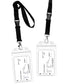 Cruise Lanyard with ID Holder, GreatShield Resealable Cruise ID Tag Holder with Black Lanyard