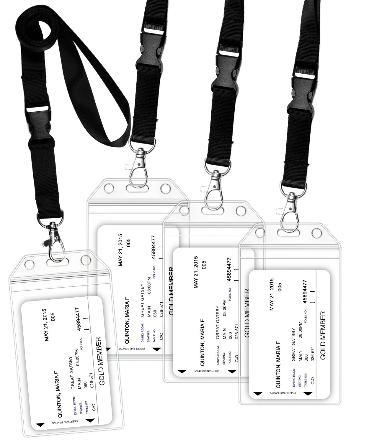Cruise Lanyard with ID Holder, GreatShield Resealable Cruise ID Tag Holder with Black Lanyard