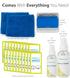 GreatShield Non-Alcoholic Screen Cleaning Kit with 2 Bottle Solution (60ml and 120ml), 2 Microfiber Cloth, 20 Non-Alcohol Screen Cleaning Wipes, and Brush