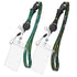 Greatshield Lanyard with Retractable Badge Reel & Badge Holder - Blue (LM1) + Black (LM1)