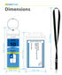 GreatShield Cruise Luggage Tag Holder w/ Zip Seal & Steel Loops for Royal Caribbean & Celebrity - Clear (8 Pack) + Greatshield Resealable Cruise ID Badge Holder with Lanyard - Black Lanyard (4 Pack)