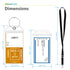 GreatShield Cruise Luggage Tag Holder w/ Zip Seal & Steel Loop for Princess, Carnival, Costa, Holland America, P&O & Norwegian - Clear (4 Pack) + Greatshield Resealable Cruise ID Badge Holder with Lanyard - Black Lanyard (2 Pack)