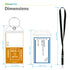 GreatShield Cruise Luggage Tag Holder w/ Zip Seal & Steel Loop for Princess, Carnival, Costa, Holland America, P&O & Norwegian - Clear (8 Pack) + Greatshield Resealable Cruise ID Badge Holder with Lanyard - Black Lanyard (4 Pack)