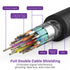 Gold-Plated DVI-D Male to Male 32AWG Single Link (18+1) Cable - Black - 6ft