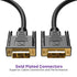 Gold-Plated DVI-D Male to Male 32AWG Single Link (18+1) Cable - Black - 6ft