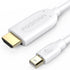 Mini DisplayPort (Mini DP or mDP)/ThunderboltTM (Male) to HDMI (Male) Adapter Cable - 6 feet
