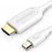 Mini DisplayPort (Mini DP or mDP)/ThunderboltTM (Male) to HDMI (Male) Adapter Cable - 6 feet