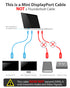 Mini DisplayPort (Mini DP or mDP)/ThunderboltTM (Male) to HDMI (Male) Adapter Cable - 6 feet