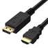 DisplayPort (Male) to HDMI Cable (Male) 6FT w/IC -Black