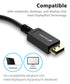 DisplayPort (Male) to HDMI Cable (Male) 6FT w/IC -Black