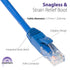 Cat6 Network Ethernet Cable - Blue - 75ft