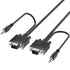 VGA Cable Male to Male with 3.5mm Audio - 50ft (Black)