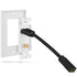 Wall Plate w/ 4-Inch Gold-Plated High Speed HDMI 2.0 Cable and F Connector Jack w/ Built-In Ethernet -White