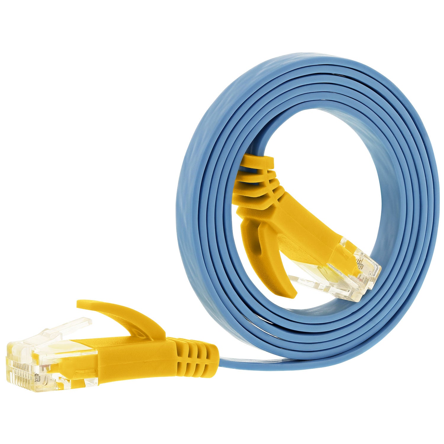 3ft Cat5e Flat Network Ethernet Patch Cable -Light Blue