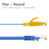 3ft Cat5e Flat Network Ethernet Patch Cable -Light Blue