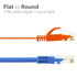 3ft Cat5e Flat Network Ethernet Patch Cable -Orange