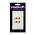 Surround Sound Home Theater Wall Plate with Gold Plated Copper Banana Binding Posts - 2 Speakers -White