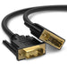 Gold-Plated DVI-D Male to Male 30AWG Dual Link (24+1) Cable - Black - 15ft