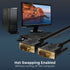 Gold-Plated DVI-D Male to Male 30AWG Dual Link (24+1) Cable - Black - 15ft