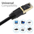 Cat 7 Shielded Network Ethernet Cable - Black -100ft